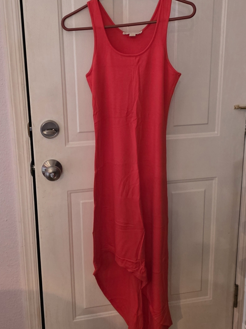 NWOT-Michael Kors XS Sleeveless High-Low Red Dress